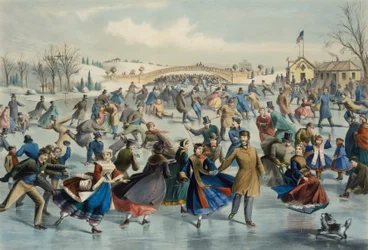 Central Park, Winter - Der Eislaufteich, 1862