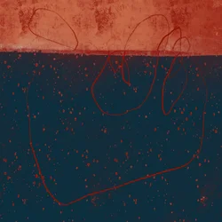 Tiefblauer Rostwirbel