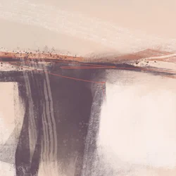 Gedämpfter Horizont Abstrakt