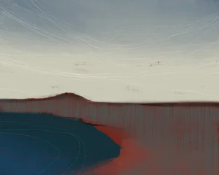Gedämpfte Horizontlandschaft