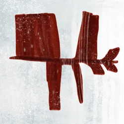 Rotes Wintertier