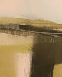 Gelassene geschichtete Landschaft