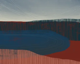 Ruhige Texturierte Landschaft