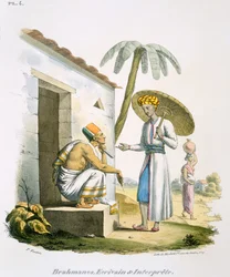 Brahmanen: ein Schreiber und ein Dolmetscher, 1827-35