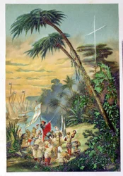 Die Entdeckung der Neuen Welt durch Christoph Kolumbus (1451-1506) 1892