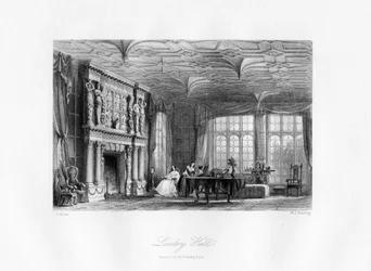 Das Wohnzimmer, Loseley Hall, Guildford, 19. Jahrhundert