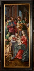 Anbetung der Könige, Triptychon, Rechte Tafel