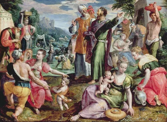 Das Sammeln von Manna, 1602