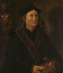 Porträt von Johannes Colmannus, Rektor des Klosters St. Agatha in Delft