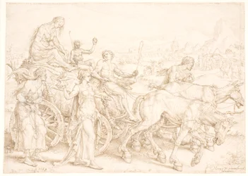 Triumphwagen. Inopia (Mangel)