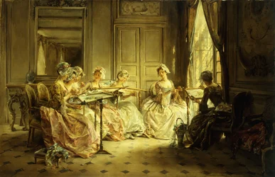 Ein Nachmittag beim Sticken