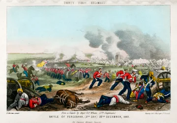 Einunddreißigstes Regiment, Schlacht von Ferozeshah, 2. Tag, 22. Dezember 1845