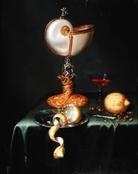 Stillleben mit einem Nautilusbecher