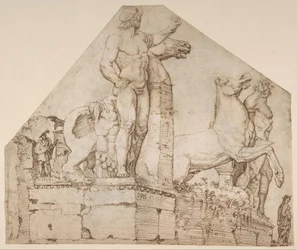 Die Dioskuren auf dem Monte Cavallo, um 1533