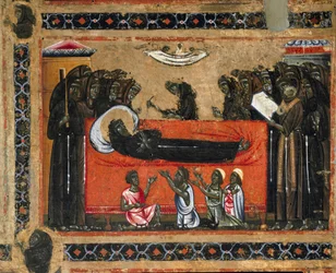 Geschichte des Lebens von Sankt Franziskus vom Altarbild von San Francesco d