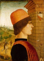Porträt eines Mannes, möglicherweise Matteo di Sebastiano di Bernardino Gozzadini, 1494