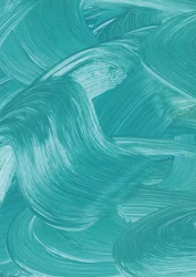 Fließende Teal-Pinselstriche