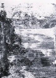 Monochrome Flussreflexion