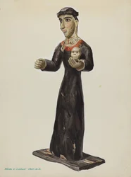 Bulto - Santa Rita, ca. 1938