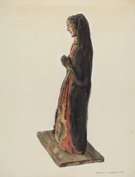 Bulto Santa Rita, ca. 1939