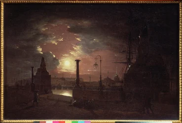 Herbstnacht in St. Petersburg