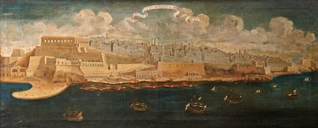 Ansicht der Stadt Malta von Osten, 1680