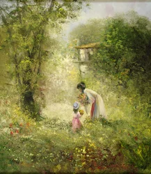 Gartenszene