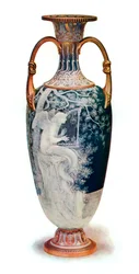Die Sirene, Minton Vase von Marc-Louis-Emmanuel Solon, 1904