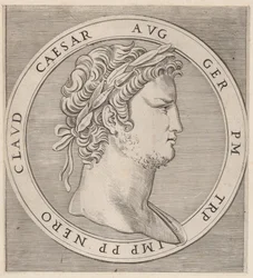 Speculum Romanae Magnificentiae: Nero, aus Die zwölf Cäsaren, um 1500-1534