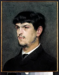 Porträt des französischen Komponisten Claude Debussy
