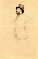 Edgar Degas mit Hut