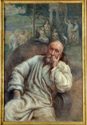 Porträt des Malers Pierre Cecil Puvis de Chavanne (1824-1898)
