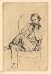 Renoir sitzt