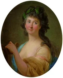 Porträt von Katarzyna Gattai Thomatis als Muse