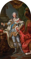 Stanislaus Augustus in Krönungsgewändern