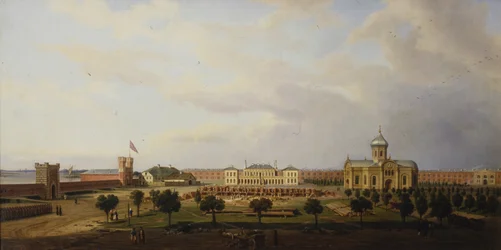 Innenansicht der Festung Iwangorod, 1846