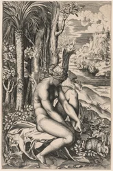 Venus, von einem Rosendorn verwundet, um 1516
