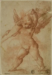 Putto mit Keule des Herkules