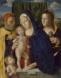 Die Heilige Familie mit Johannes dem Täufer und Maria