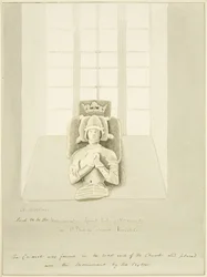 Effigie von Robert, Herzog der Normandie, in St. Philip