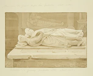 Monument von de Gourney und Gaunt im Ostende des Südschiffs von St. Mark