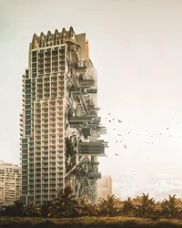 Vertikaler Garten-Wolkenkratzer