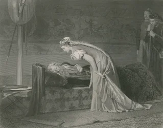 Lear und Cordelia, König Lear