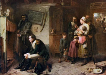 Auf der Straße von Waterloo nach Paris, 1863, 1912