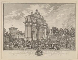 Franz Stephans Ehrenbogen, beim Einzug in Florenz 1739