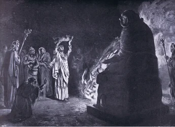 Ein phönizisches Opfer an Moloch