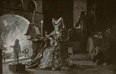 Die Herzogin von Gloucester praktiziert Zauberei, Illustration aus 