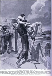 Der Tod von Conan von Rouen 1090 n. Chr.
