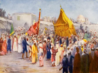 Rückkehr des Hadsch von Mekka nach Damaskus