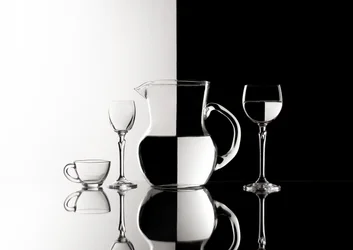 Klarer Glas-Kontrast